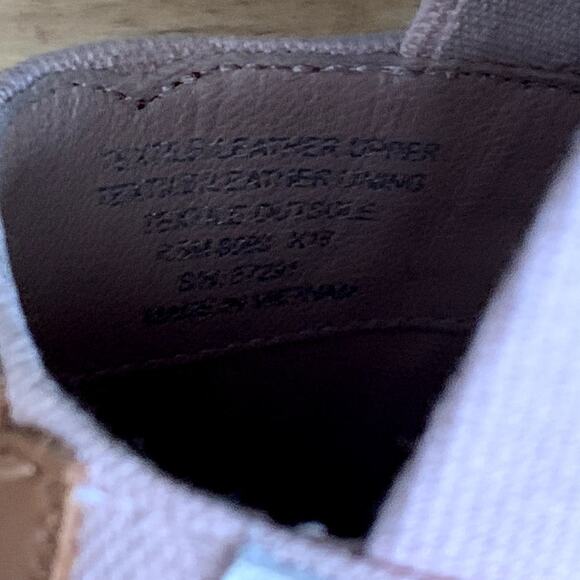 Tory Buch Poppy Canvas Patent Espadrille Flats in Pink/White/Brown - Picture 9 of 9